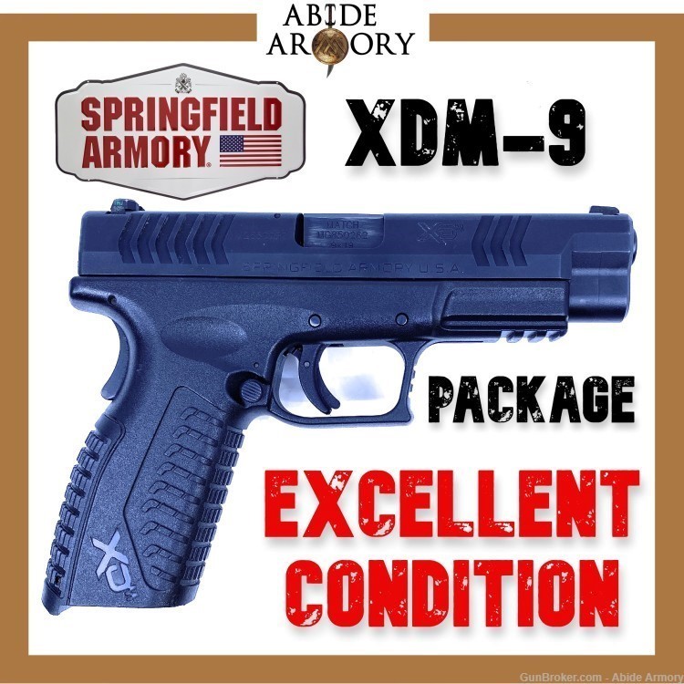 Springfield XDM-9 9mm XDM9201HCSP Package With Original Box 3 Mags-img-0