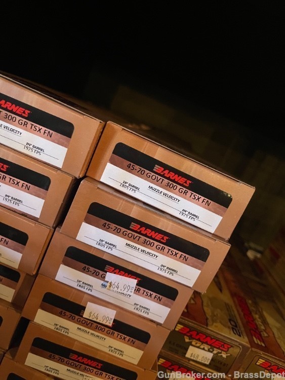 45-70 Government 300gr TSX FN Rifle Ammo - 100 Rounds - 5 Boxes - New Item -img-3