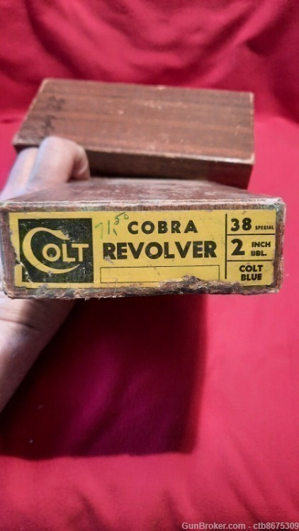 Colt Cobra Original Brown Box 38 Special Blue 2 IN Barrel 8-1/2 X 4-3/8 X 1-img-0