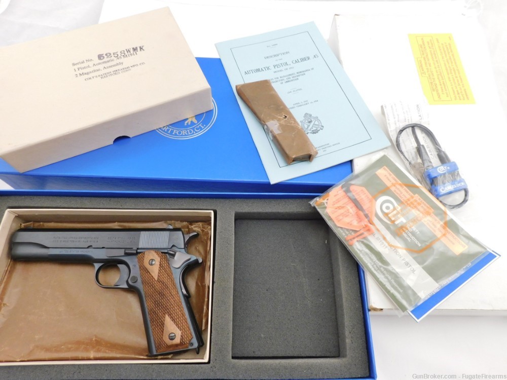 2007 Colt 1911 WWI 45ACP Carbonia Blue New In The Box-img-0