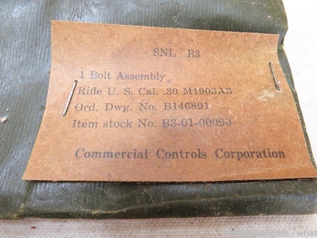 NOS 1903A3 Commercial Controls rifle bolt & extractor-img-6