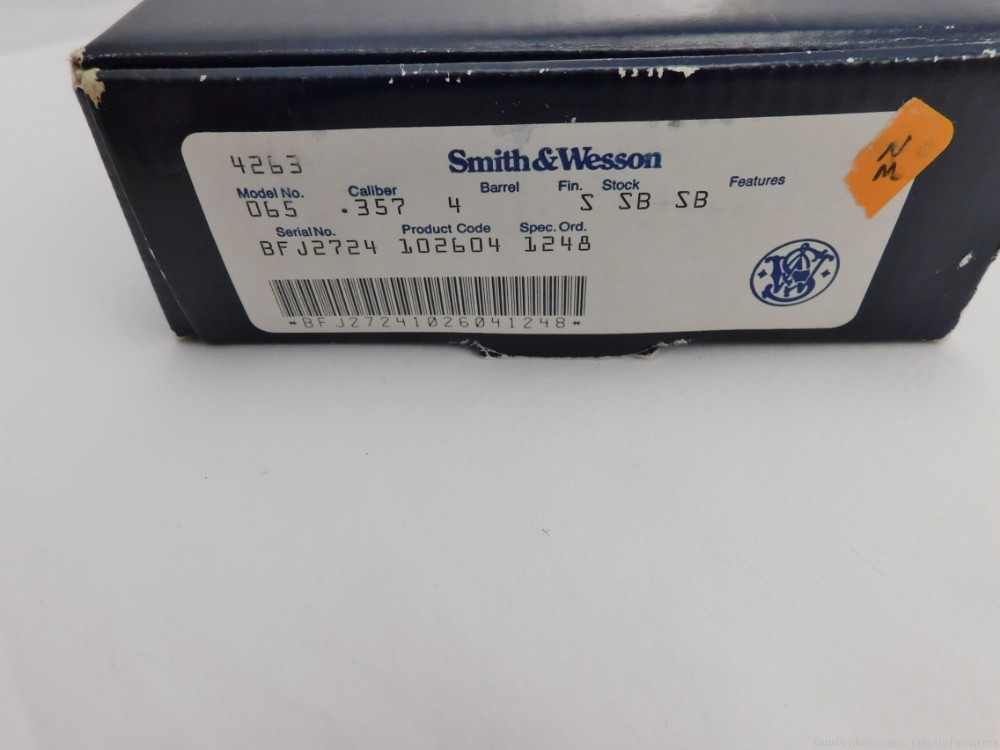 1990 Smith Wesson 65 357 New In The Box-img-2