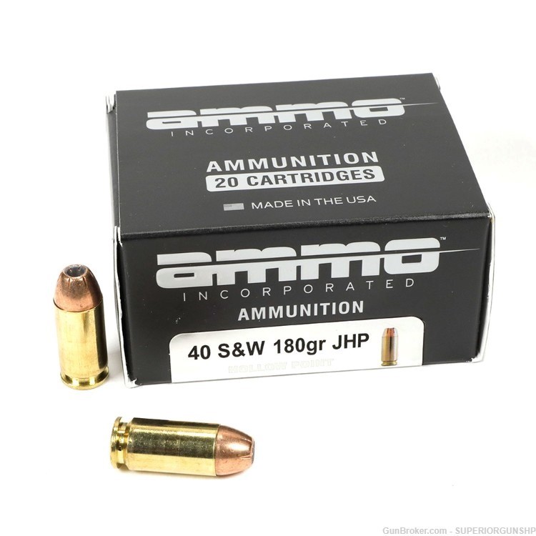 Ammo Inc. Signature .40 S&W 180 Grains JHP 20 Rounds-img-0
