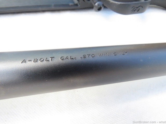 Browning A-Bolt .270 Cal Rifle Barrel & Synthetic Stock + Trigger Guard-img-4