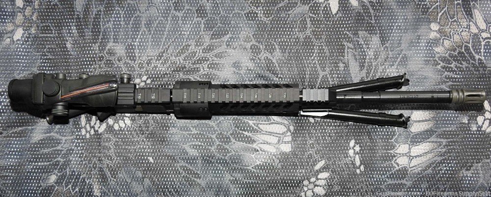 AR-15 5.56mm 16" Complete Upper Receiver w/ 7" Keymod, Scope & BiPod -img-2