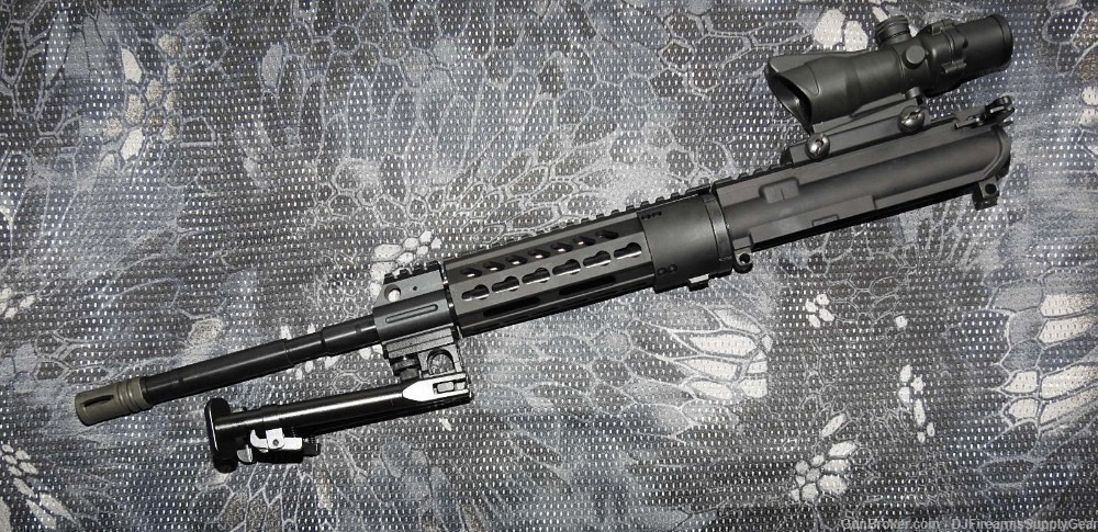AR-15 5.56mm 16" Complete Upper Receiver w/ 7" Keymod, Scope & BiPod -img-0