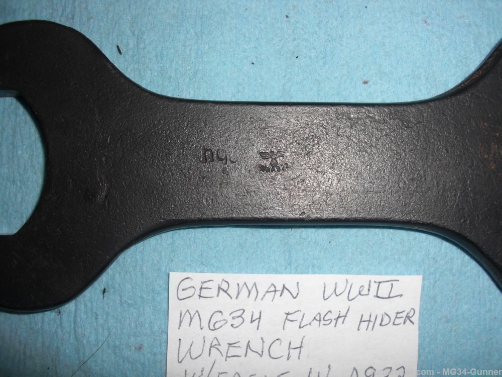 German WWII MG34 Wrench w/ Eagle WaA922 - Like New-img-1