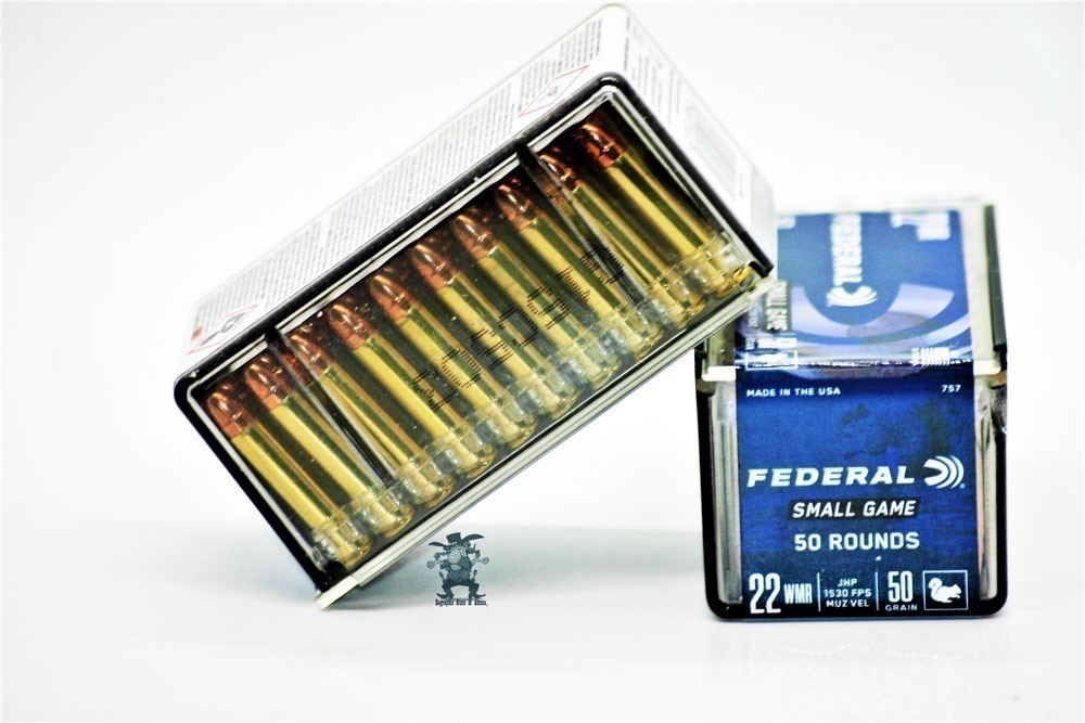 22 Magnum WMR Federal Small Game 22 MAG HP Rifle Use Heavy 50Gr JHP 100 RDS-img-3