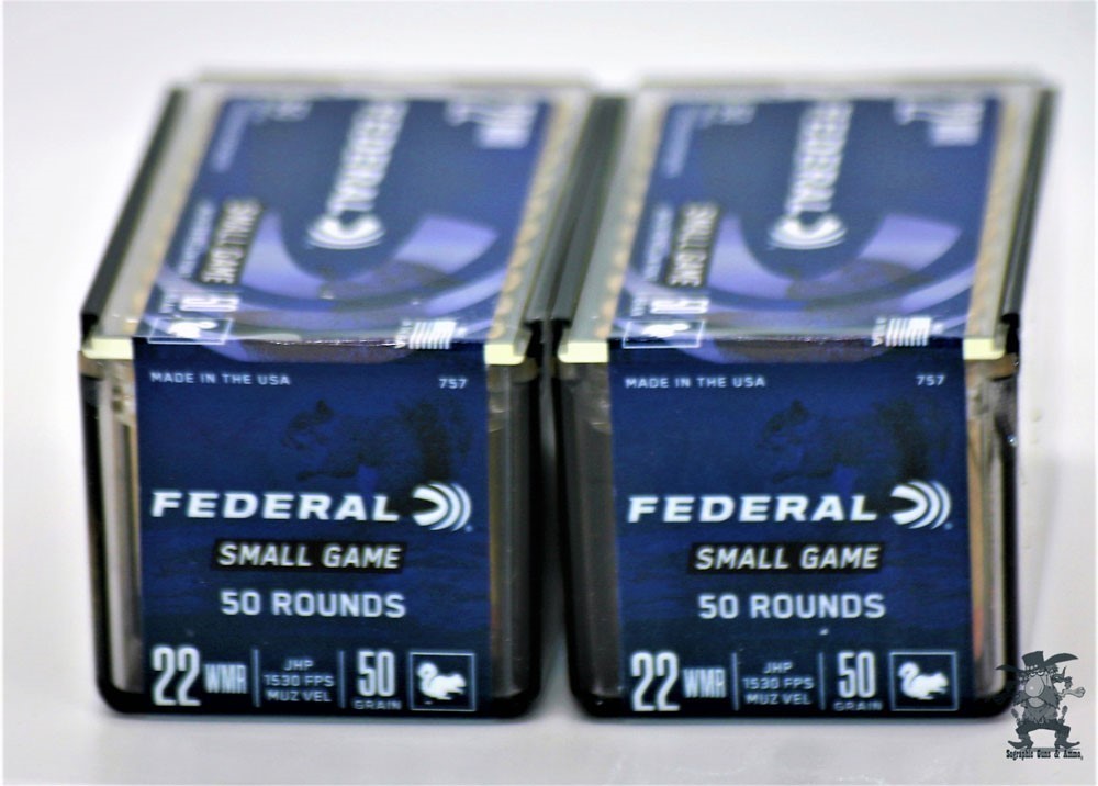22 Magnum WMR Federal Small Game 22 MAG HP Rifle Use Heavy 50Gr JHP 100 RDS-img-1