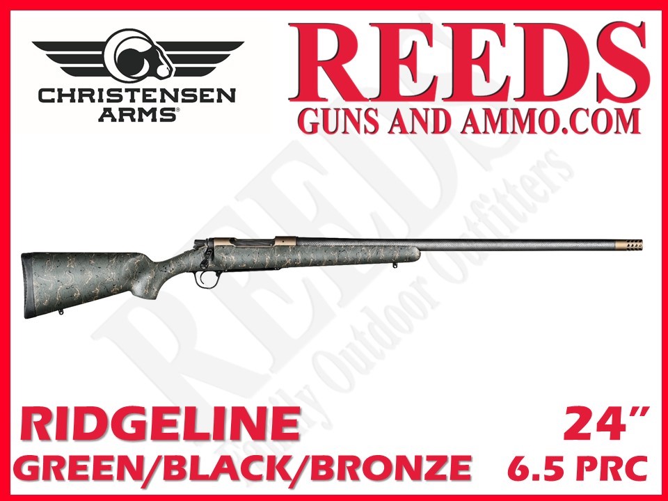Christensen Arms Ridgeline Green Bronze 6.5 PRC 24in 801-06021-00-img-0