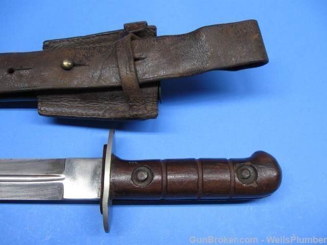 CHINDIT WWII PARACHUTIST KNIFE WITH SCABBARD (RARE)-img-4