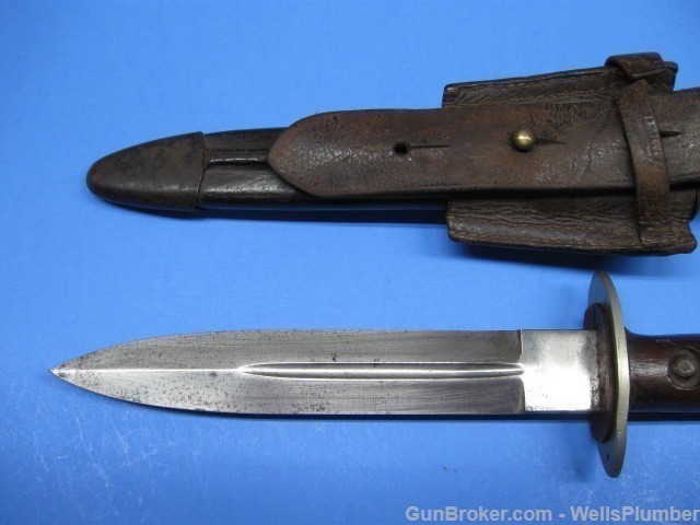 CHINDIT WWII PARACHUTIST KNIFE WITH SCABBARD (RARE)-img-5