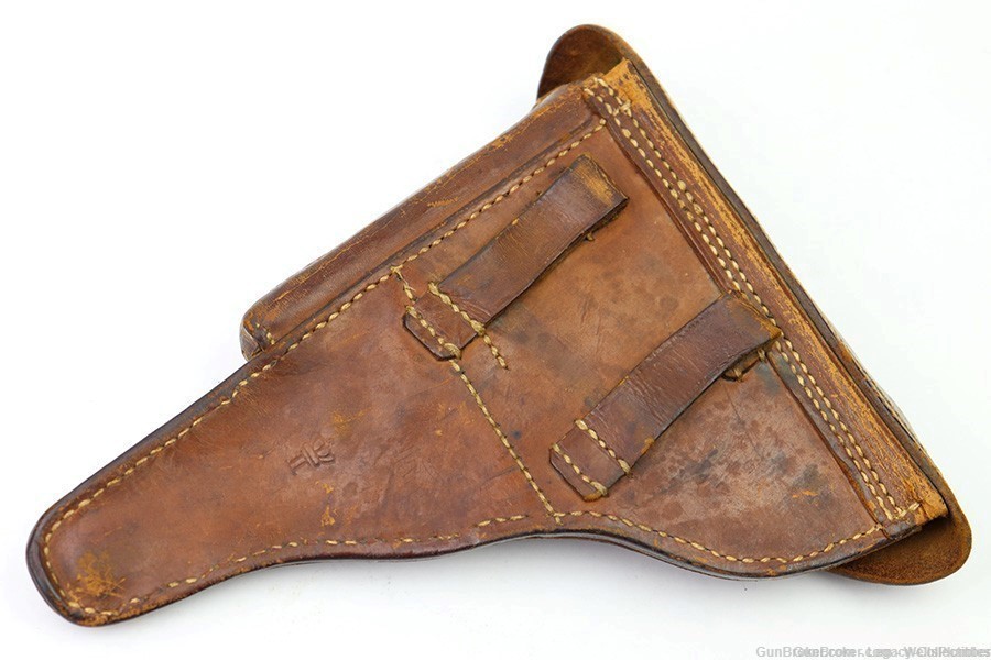 IMPERIAL GERMAN WWI LUGER P08 HOLSTER DATED 1918 CROWN MARKED BROWN HOLSTER-img-11