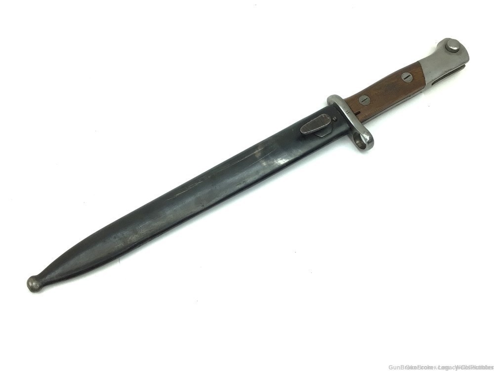 SPANISH MAUSER MODEL 1943 BAYONET WITH SCABBARD FN RIFLE 8MM K98-img-8