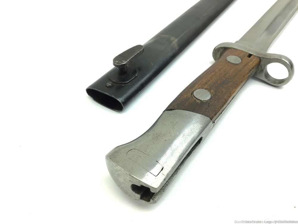 SPANISH MAUSER MODEL 1943 BAYONET WITH SCABBARD FN RIFLE 8MM K98-img-6