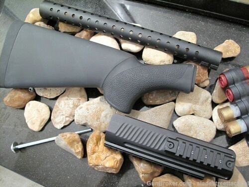 Fits Remington 870 Hogue Shotgun Stock + Picatinny Forend+Heat Shield COMBO-img-0