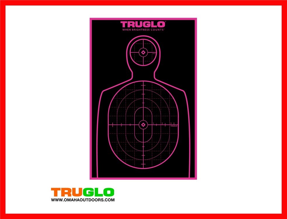 TRUGLO Tru-See Pink Silhouette Target TG13P6-img-0