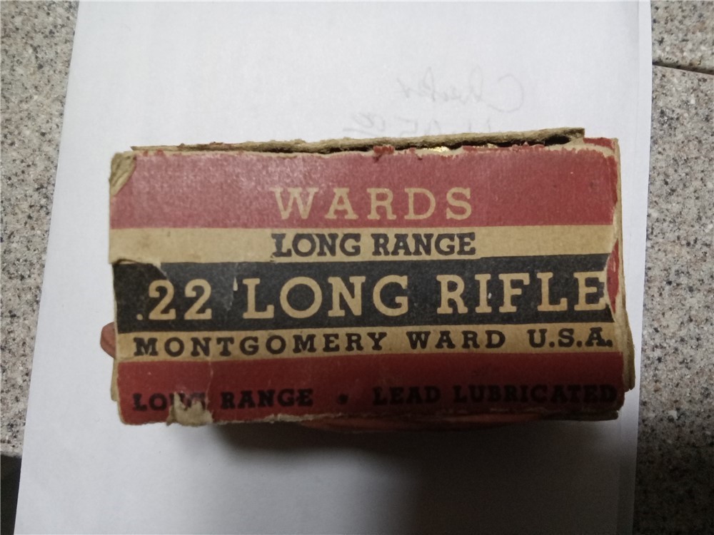 2 Vintage boxes Montgomery Wards Short & Long Rifle ammo-img-11