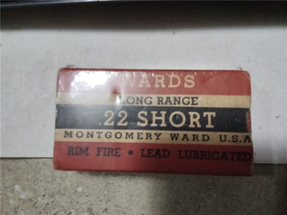 2 Vintage boxes Montgomery Wards Short & Long Rifle ammo-img-5