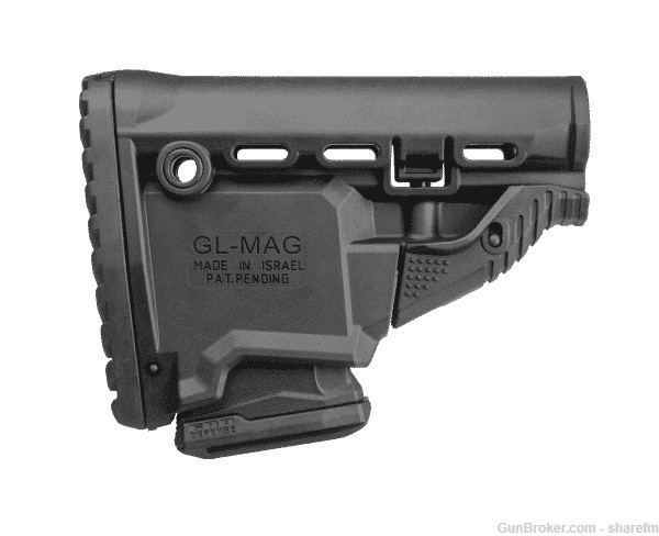 GL-MAG Fab Defense M4 Buttstock With Built In Mag Carrier & 10 Rounds - Tan-img-1