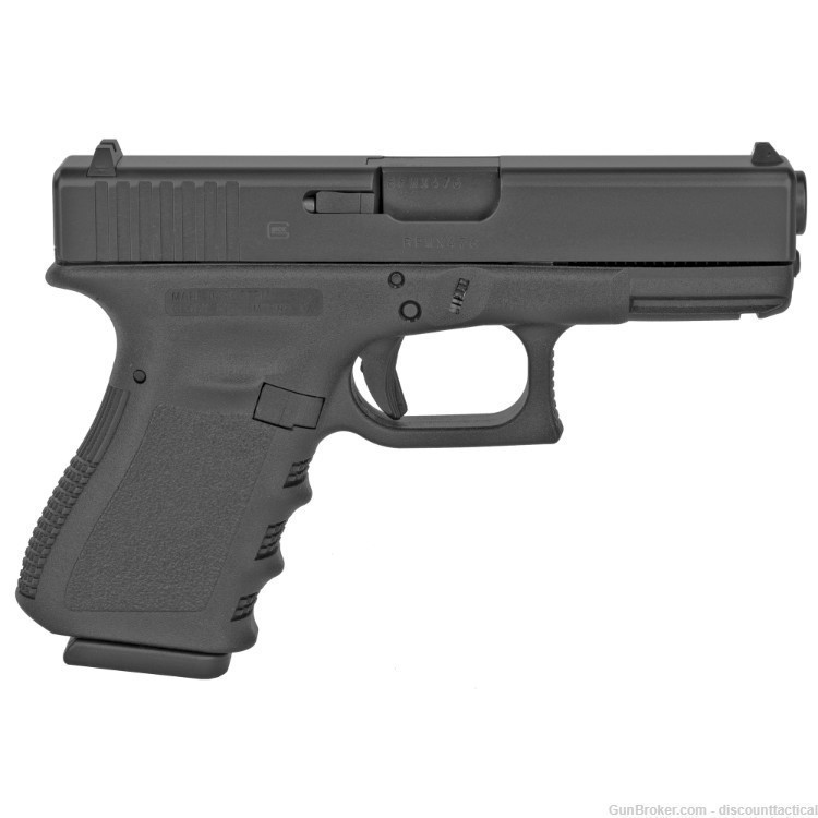 Glock PI2350203 G23 Gen 3 Compact 40 S&W 4.02" 13+1 Black Steel Slide -img-1