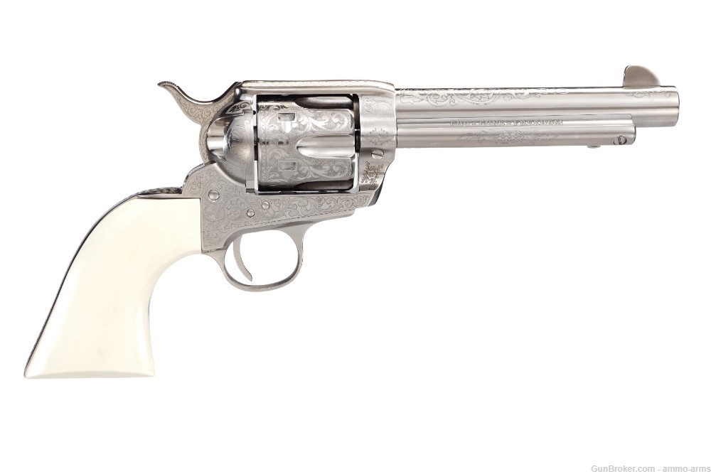 Taylor's & Co. 1873 Outlaw Legacy Nickel Engraved .357 Mag 5.5" 200065-img-1