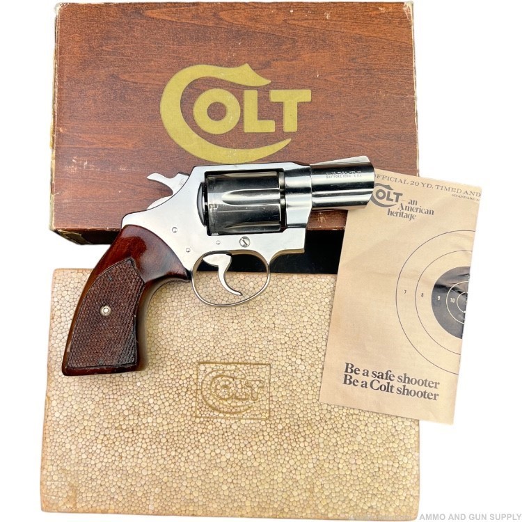 COLT DETECTIVE SPECIAL 3RD ISSUE 1974 NICKEL - 38 SPL - W/ BOX - BUY NOW!-img-0