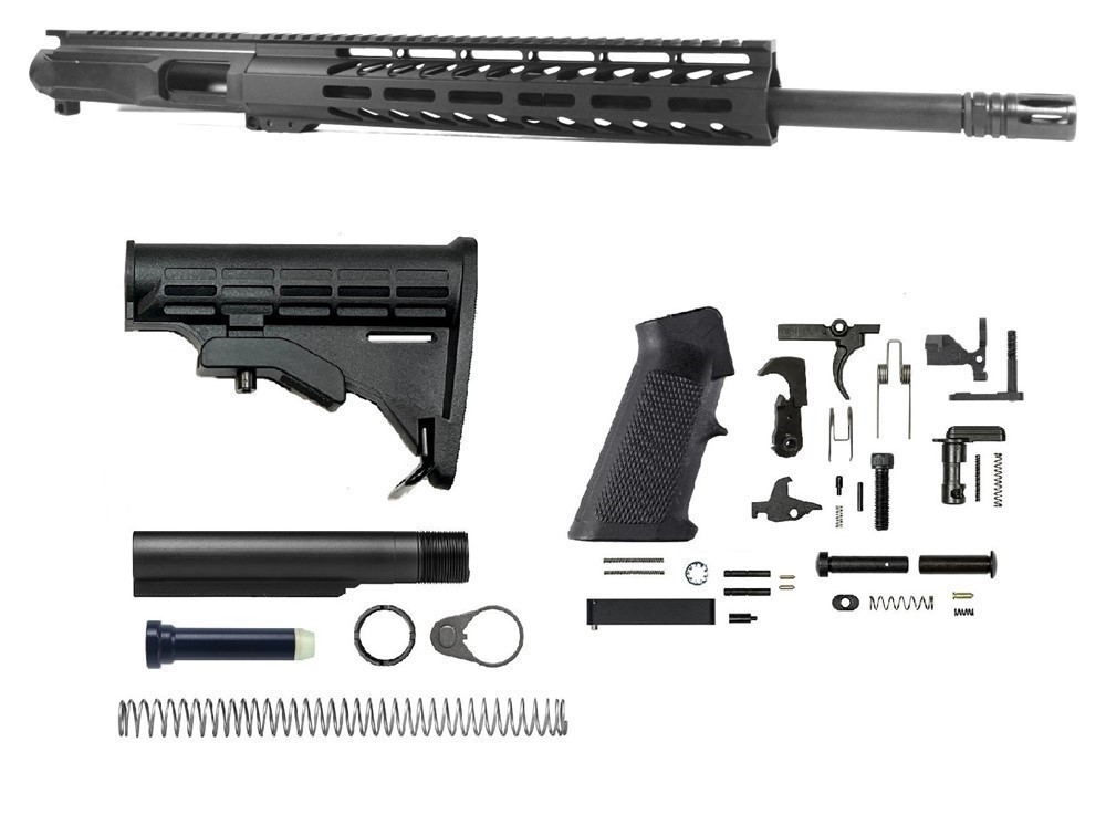 PRO2A TACTICAL 16 inch 9mm AR-15 Pistol Caliber Melonite Upper Complete Kit-img-0