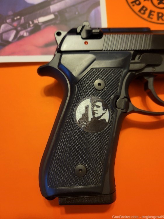 Beretta 92FS 96 M9A Lethal Weapon Mel Gibson Custom Grips with Medallions --img-6