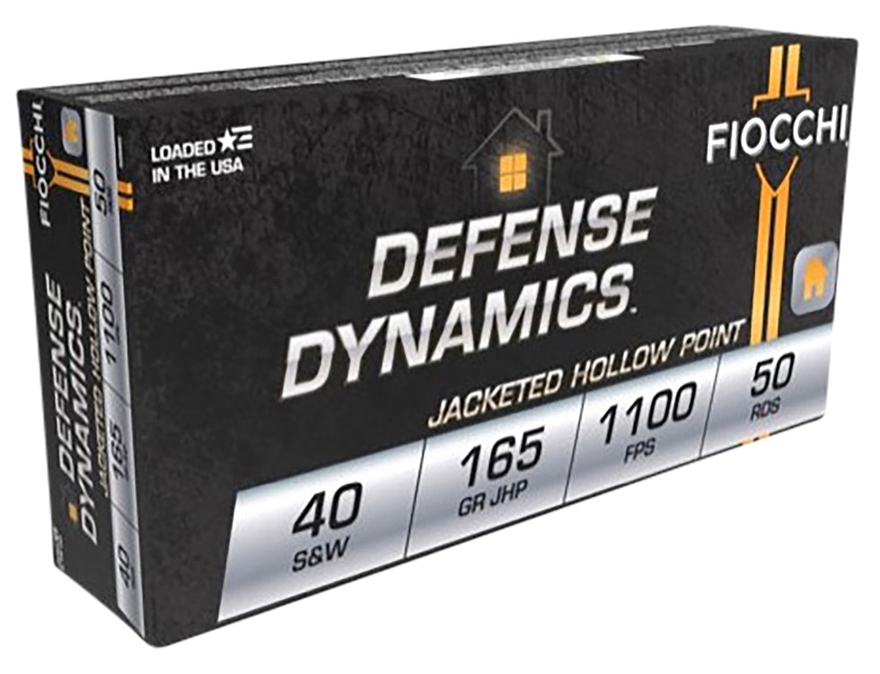 Fiocchi Defense Dynamics 40 S&W 165gr JHP 50rd Box-img-2