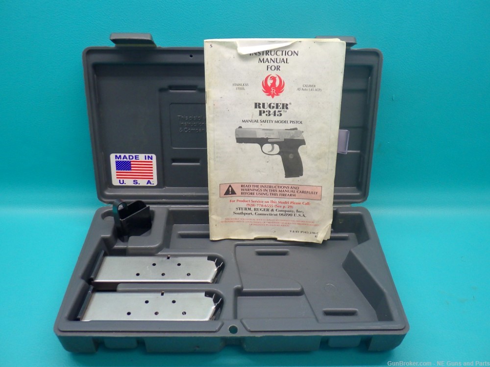 Ruger P345 .45acp 4'bbl Pistol W/ 3 Mags & Factory Box-img-19