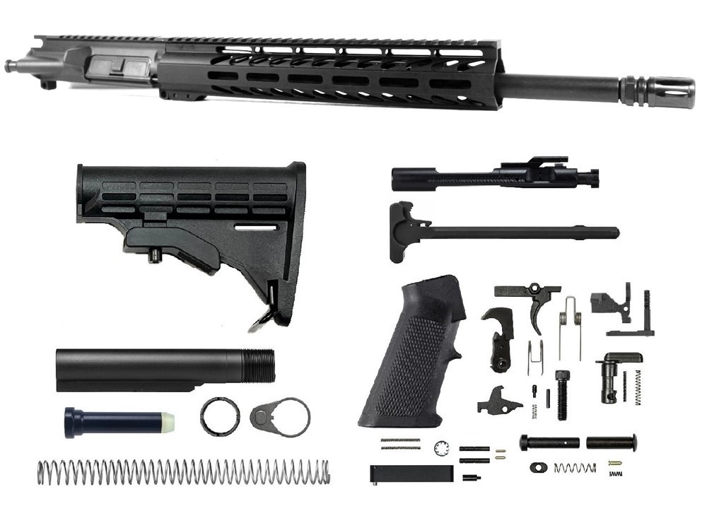 PRO2A TACTICAL 16 inch 5.56 NATO AR-15 Melonite Upper Complete Kit-img-0