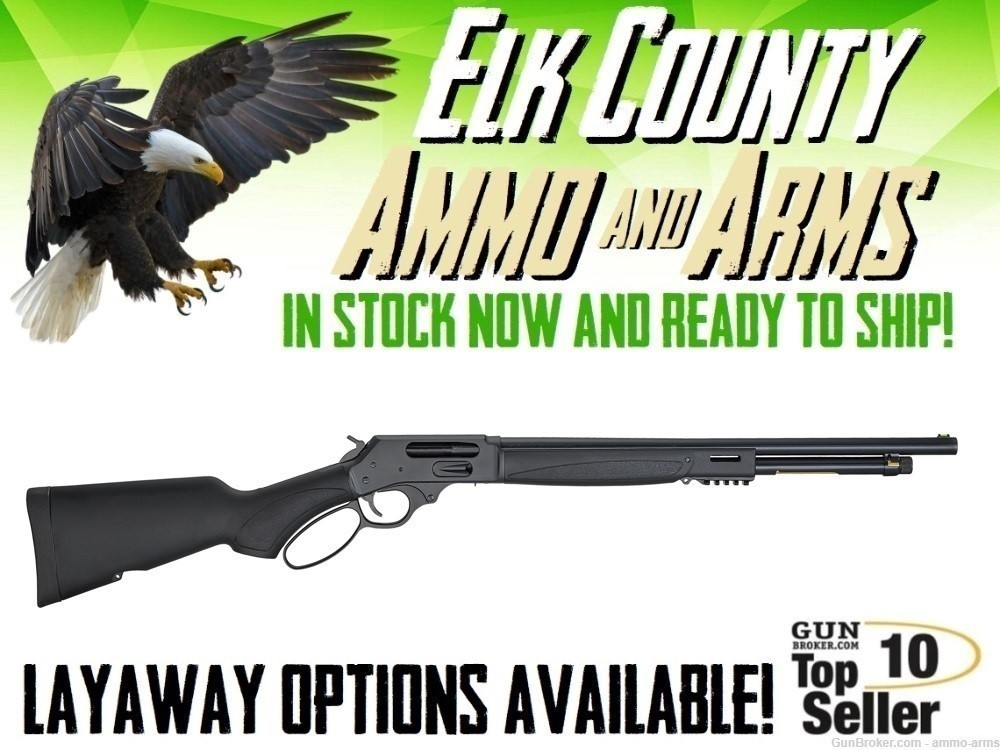 Henry Lever Action X Shotgun .410 Bore 19.8" Black 6 Rds H018X-410-img-0
