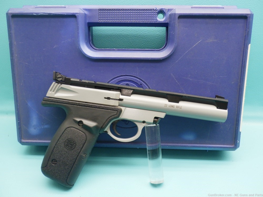 Smith & Wesson 22S-1 .22LR 5.5" Bull bbl Pistol W/ Box & 2 Mags-img-0