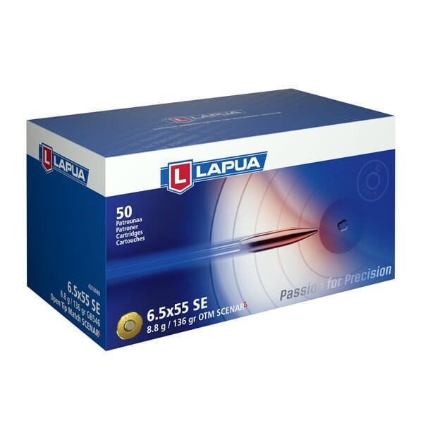 LAPUA AMMO 6.5x55 136gr HPBT SCENAR-L 50/box MPN LU4316040-img-0