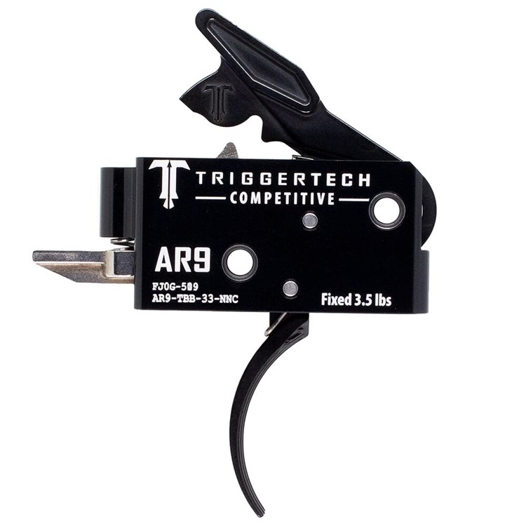 TriggerTech AR-9 Two Stage Competitive Curved Black 3.5 lbs Trigger-img-0