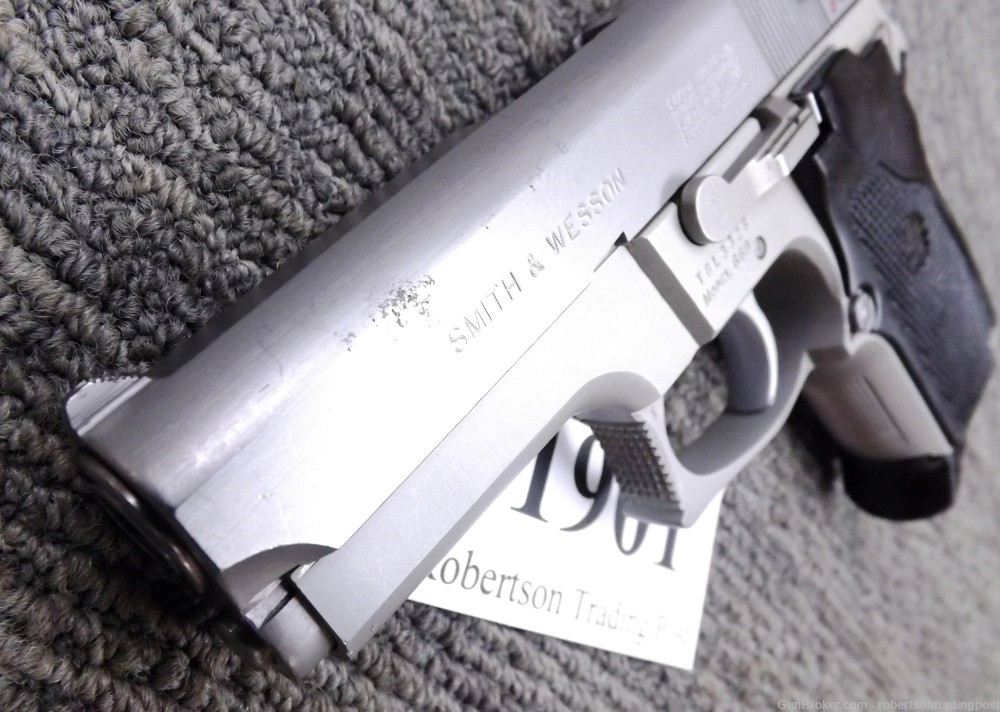 S&W 9mm model 669 Stainless Compact 1987 Smith & Wesson 3 Safeties 13 shot -img-9