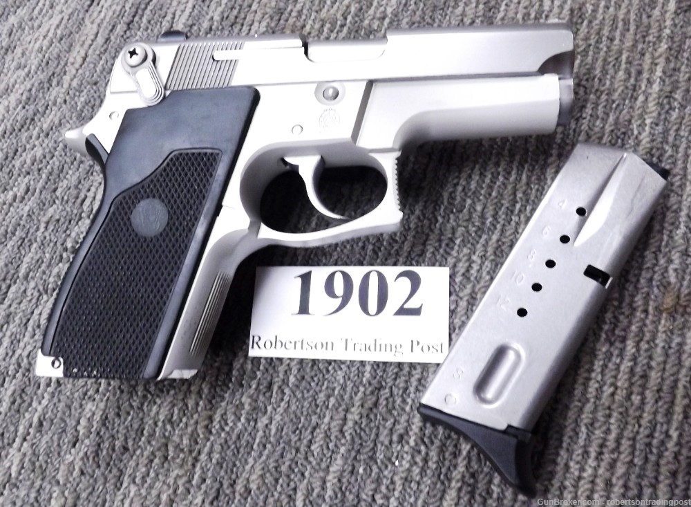 S&W 9mm model 669 Stainless Compact 1987 Smith & Wesson 3 Safeties 13 shot -img-13