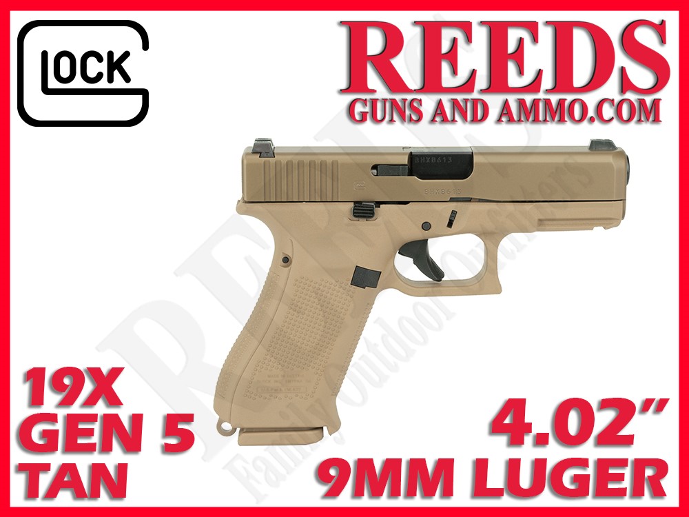 Glock 19X 19 Gen 5 Coyote 9mm 4.02in 3 Mags UX1950703-img-0