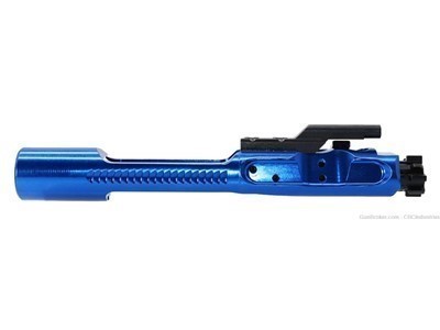 AR-15 BOLT CARRIER GROUP – 5.56 / MPI / POLISHED ALUMINUM / MIL-SPEC / BLUE
