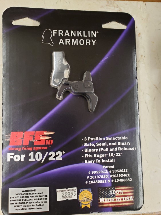 Franklin Armory Binary firing system for 10/22-img-0