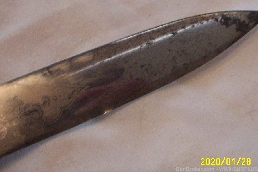 RARE WWII GERMAN DELUXE LIONS HEAD SENIOR FORESTRY CUTLASS w/KNOT& FROG +-img-27