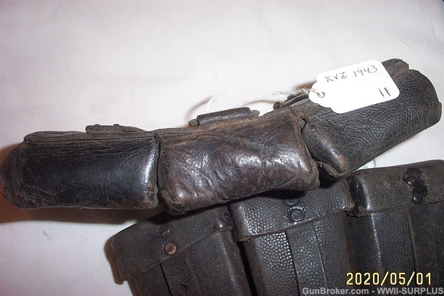 WWII GERMAN HEER KRIEGSMARINE K98 RIFLE AMMO POUCH DATED &MARKED YOU CHOOSE-img-3