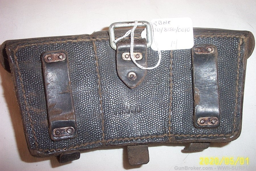 WWII GERMAN HEER KRIEGSMARINE K98 RIFLE AMMO POUCH DATED &MARKED YOU CHOOSE-img-21