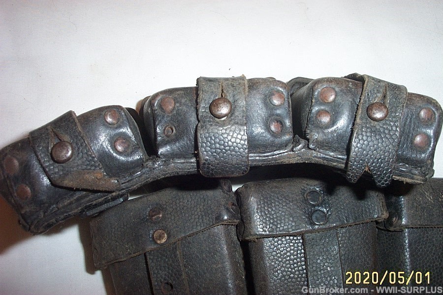 WWII GERMAN HEER KRIEGSMARINE K98 RIFLE AMMO POUCH DATED &MARKED YOU CHOOSE-img-2