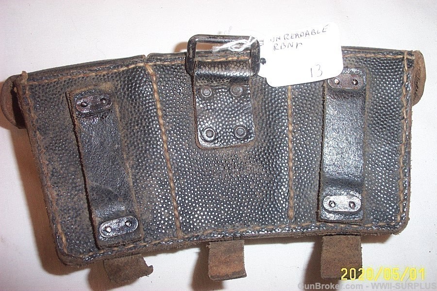 WWII GERMAN HEER KRIEGSMARINE K98 RIFLE AMMO POUCH DATED &MARKED YOU CHOOSE-img-15