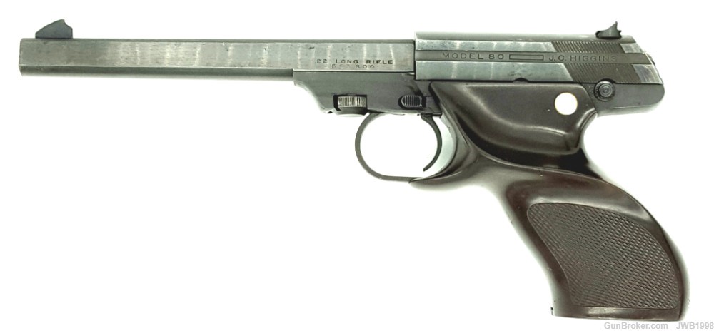 JC Higgins Model 80 (High Standard) 22 LR Cal. Pistol-img-1