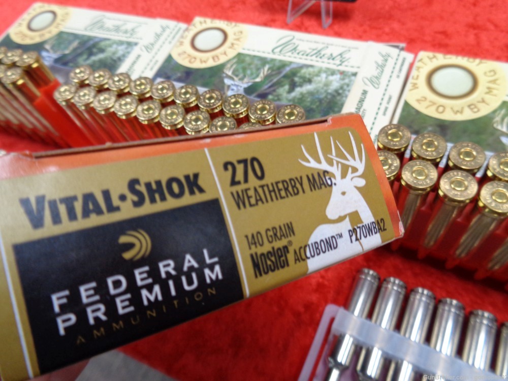 4 Box 270 Weatherby Magnum WBY MAG Ammo Ammunition 80rds Boxes WE TRADE BUY-img-8