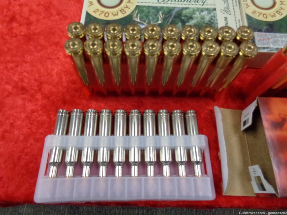4 Box 270 Weatherby Magnum WBY MAG Ammo Ammunition 80rds Boxes WE TRADE BUY-img-1
