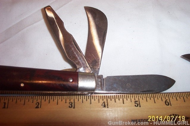 2 VINTAGE COLONIAL 2-BLADE POCKET KNIVES ELECTRIC!-img-5